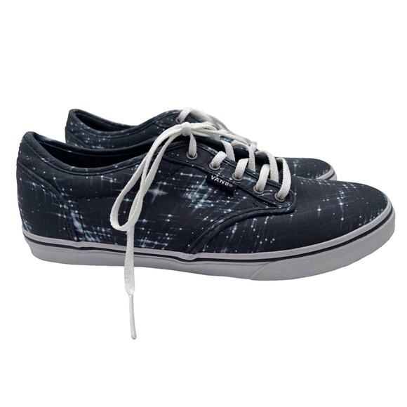 Vans Winston Shooting Stars Skate Shoes Lace Up Black White Womens Size 8 - Picture 8 of 11